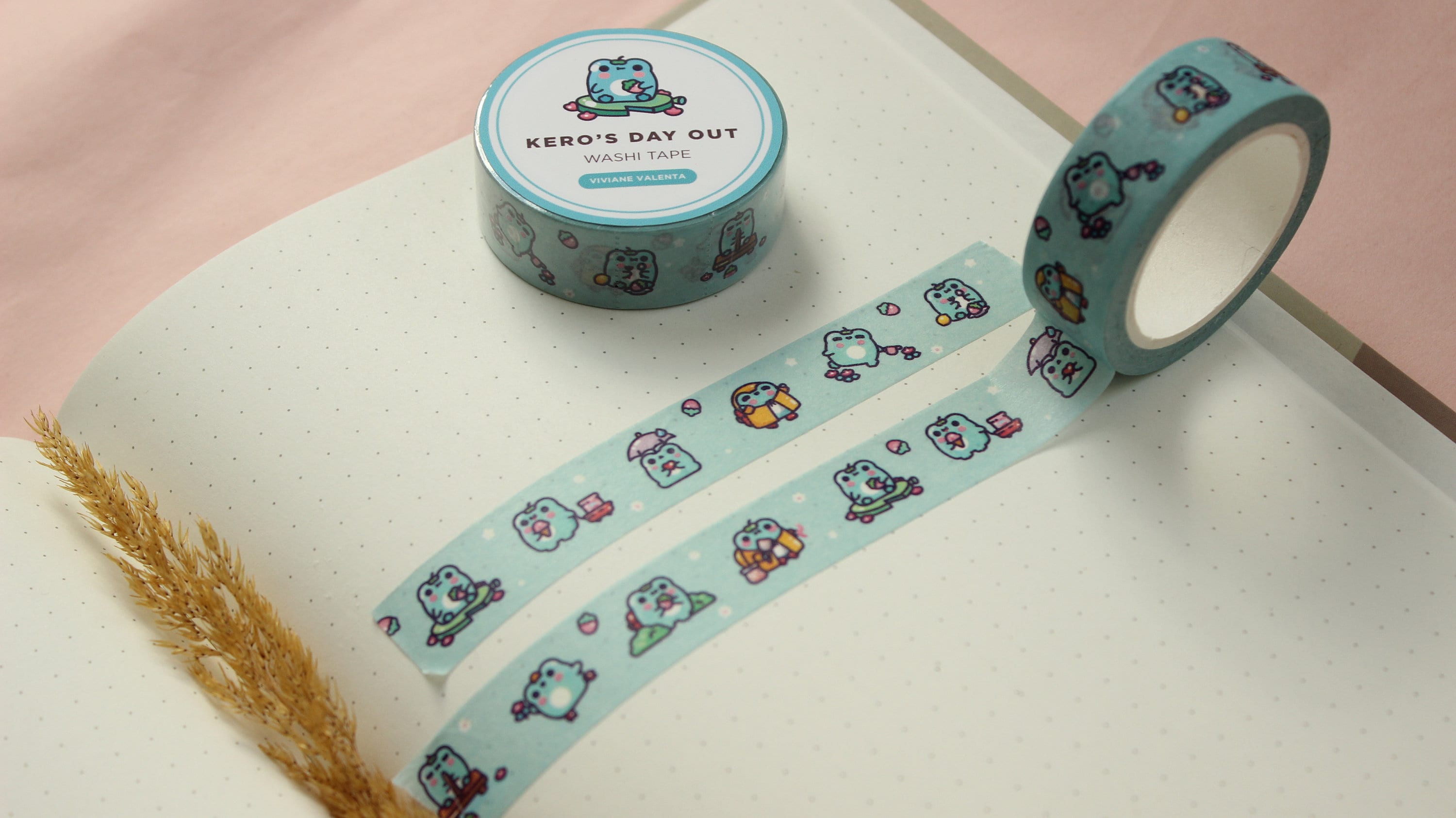 Kero's Day Out Frog Washi Tape
